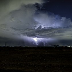 TSMC Lightning Storm Over the Desert