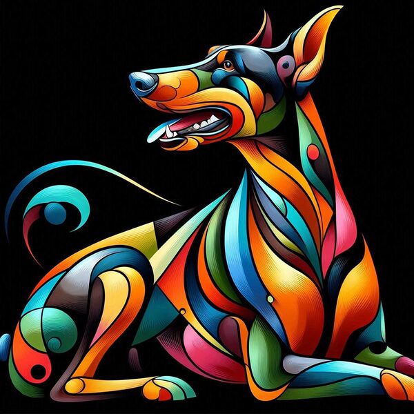 Doberman Pinscher by Rod Miller