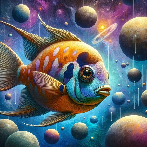  SPACE FISH Print