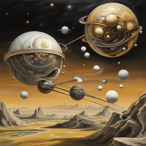 Lost Trajectories: Galactic Golf Odyssey by Rod Miller