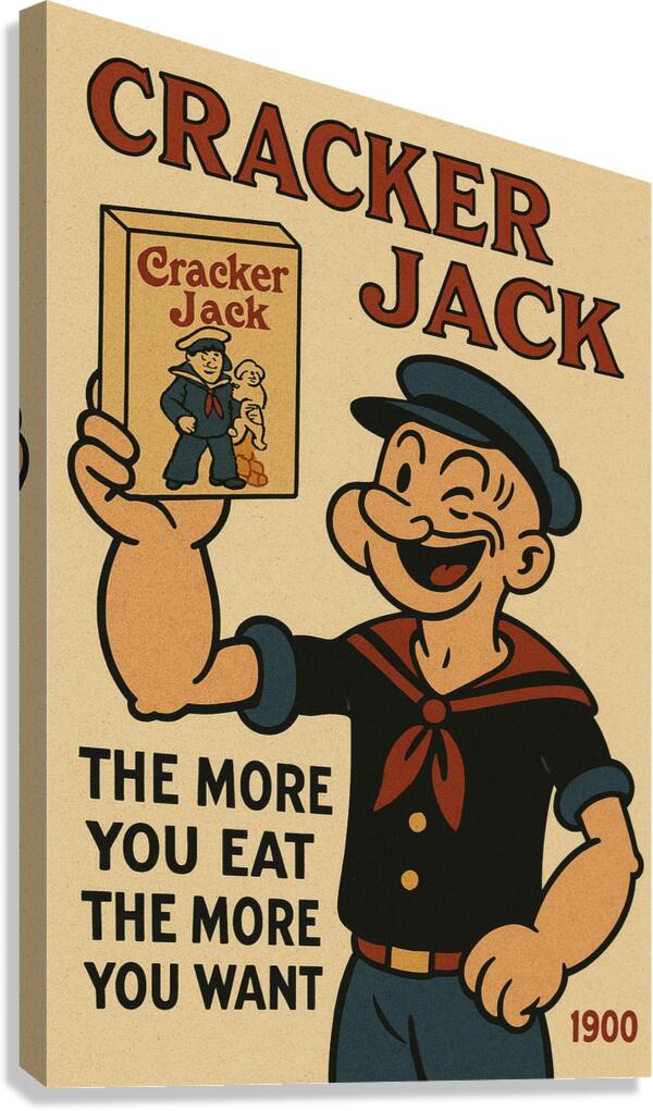 CRACKER JACK 1900 Canvas Print