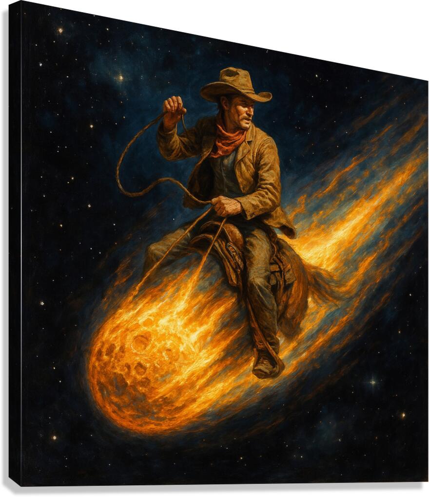 SPACE COWBOY Canvas Print