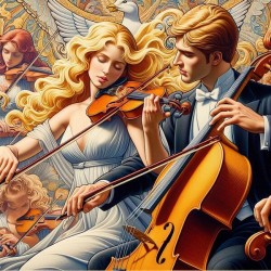 Violinist and Cellist
