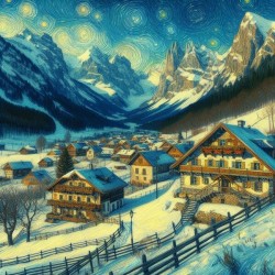 Alpine Village in Winter