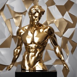 GOLDEN MALE CUBISM