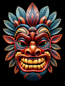 POLYNESIAN TRIBAL MASK 2
