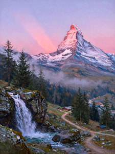 THE MATTERHORN TURNS PINK