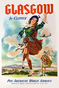 GLASGOW VINTAGE TRAVEL POSTER