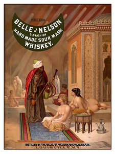 VINTAGE LIQUOR ADVERTISING POSTER