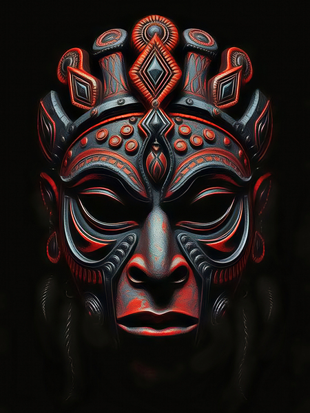 TRIBAL WARRIOR MASK Digital Download