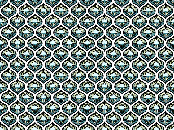 SEAMLESS FLORAL PATTERN 17 by Sergio Cerrato