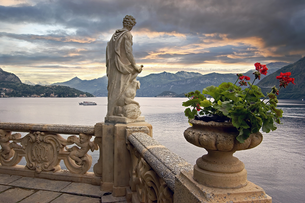 BALCONY ON THE LAKE Print