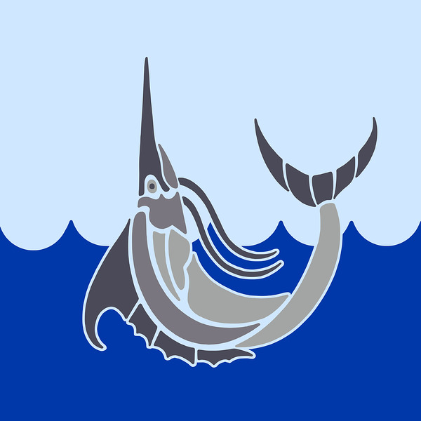 MARLIN JUMPING Print