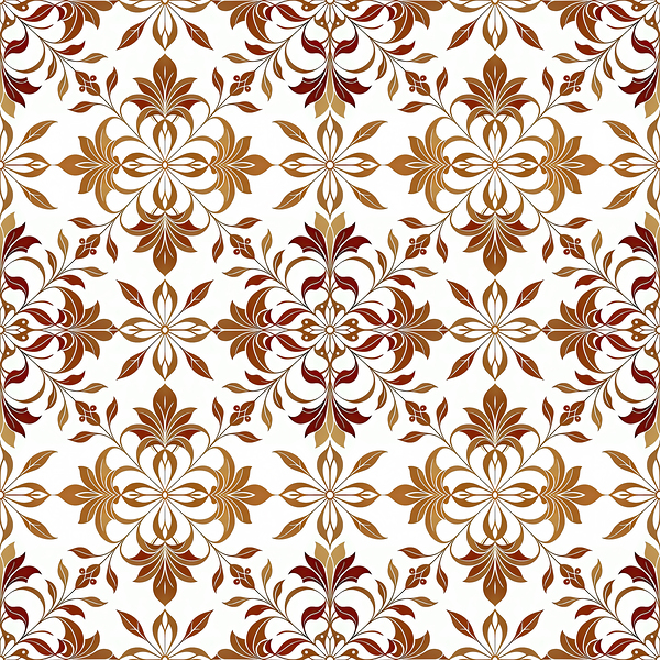 SEAMLESS FLORAL SQUARE PATTERN 1 Digital Download