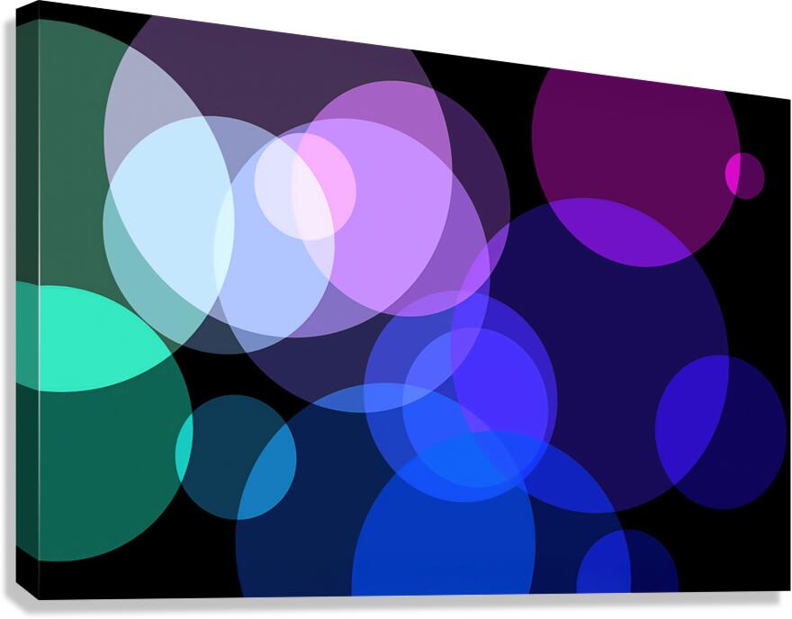 MULTICOLORED BUBBLES Canvas Print