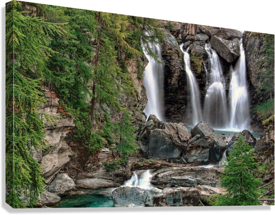 QUADRUPLE WATERFALL Canvas Print