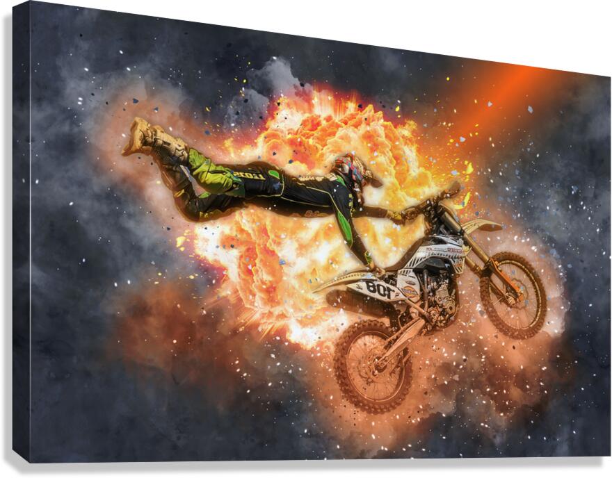 LEAP INTO FIRE Canvas Print