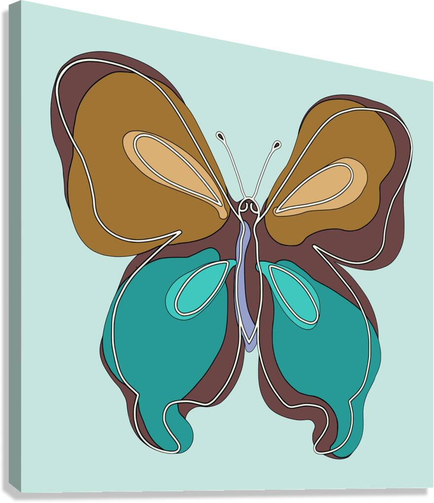POP ART BUTTERFLY Canvas Print