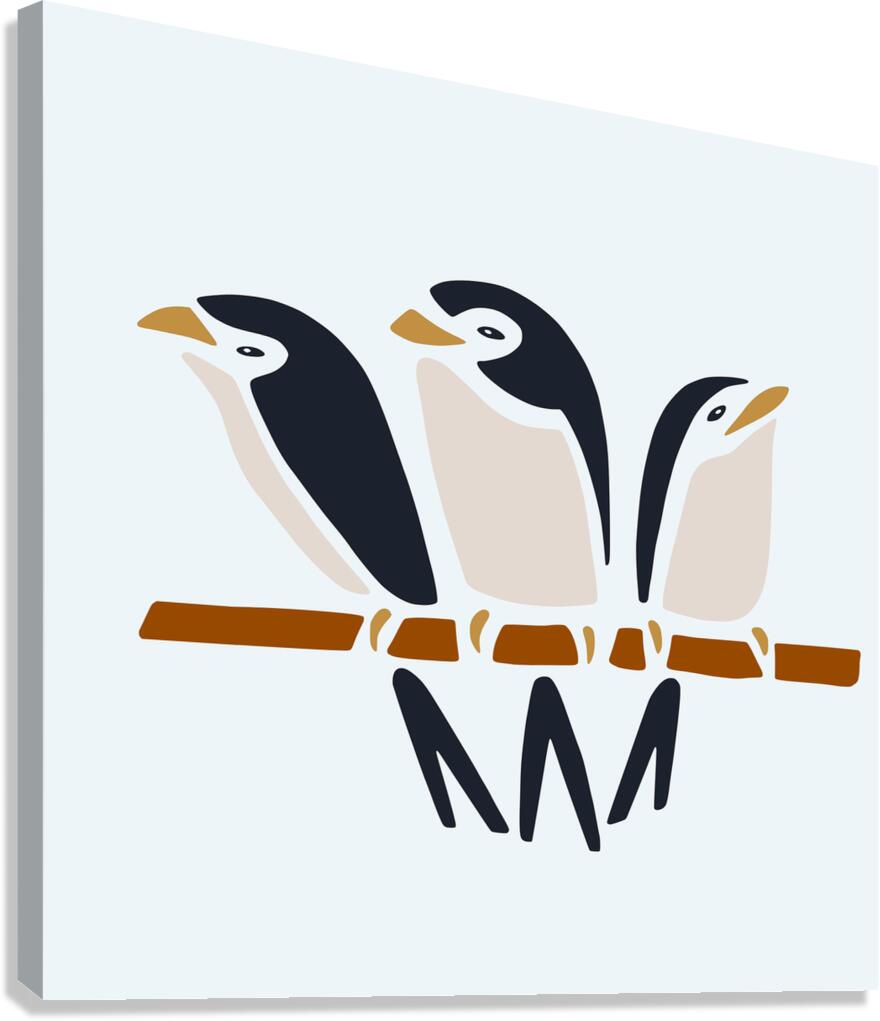 THREE SWALLOWS Canvas Print