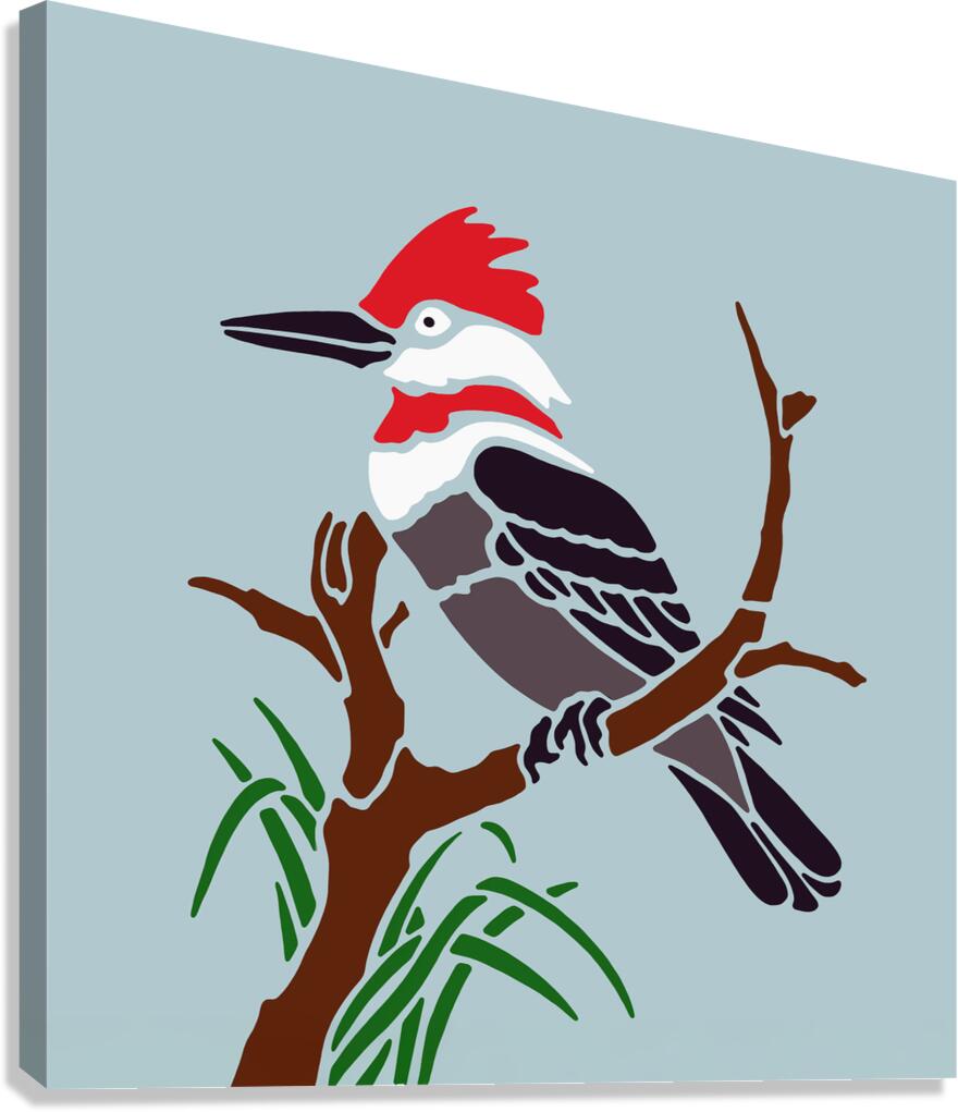 RED-HEADED WOODPECKER Canvas Print
