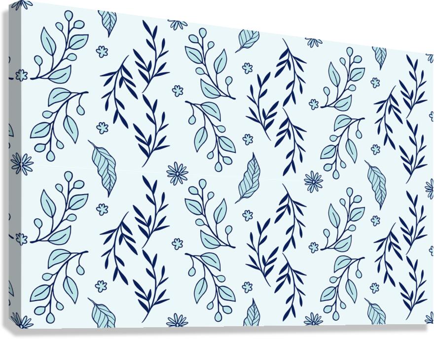 SEAMLESS FLORAL PATTERN  13 Canvas Print