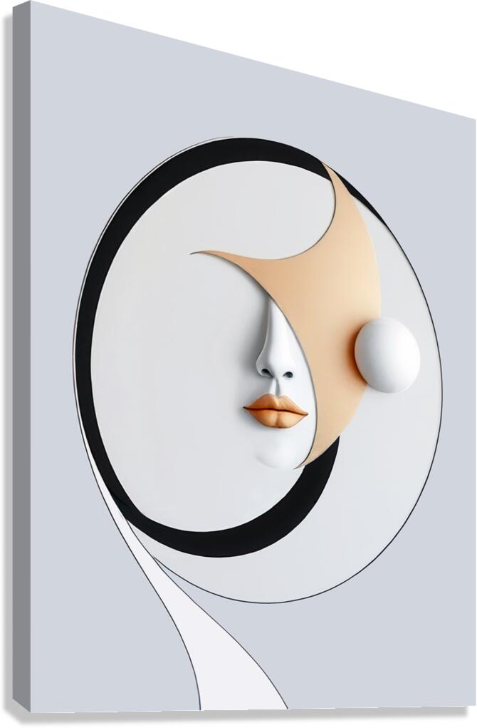FACELESS FEMININITY Canvas Print