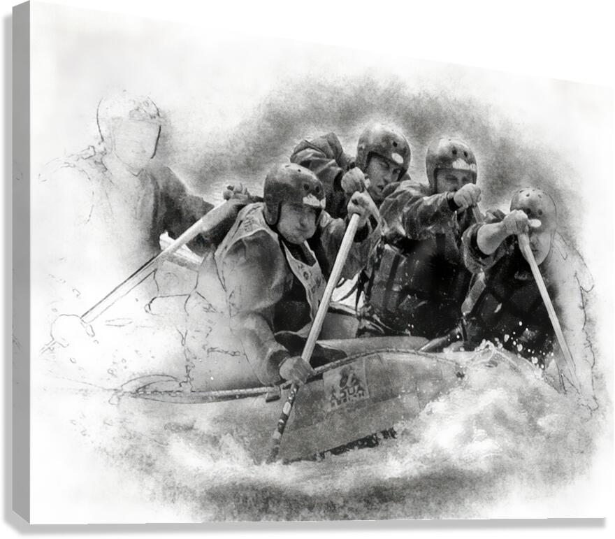 RAFTING Canvas Print