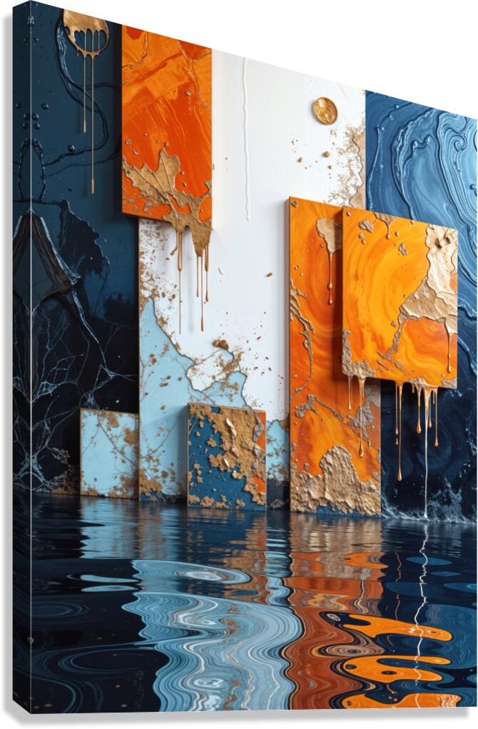 DRIPPING GOLD Canvas Print