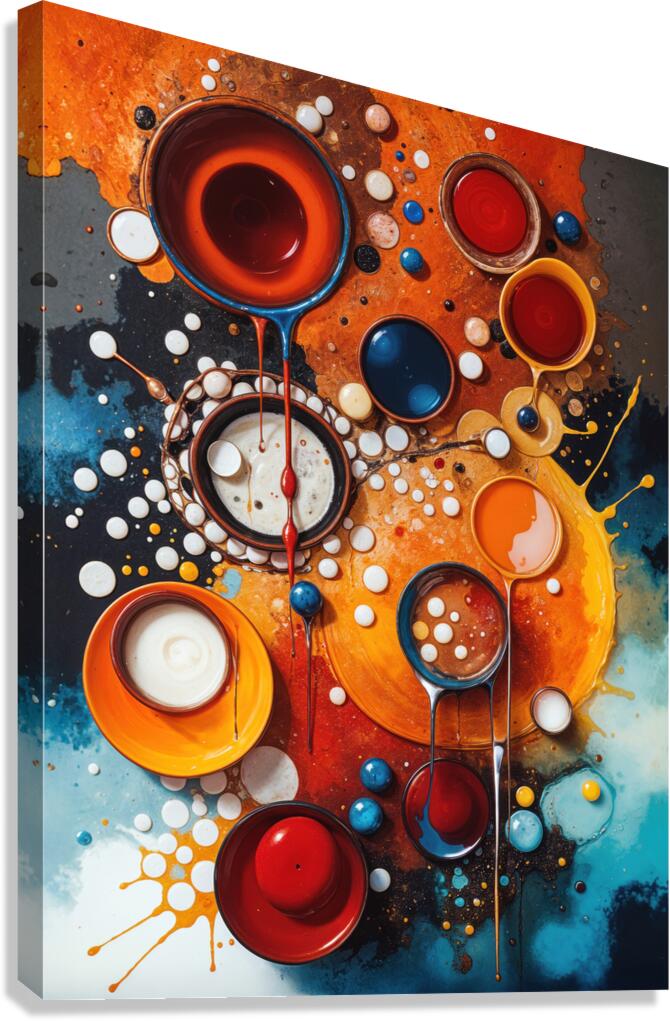 DRIPPING PAINT Canvas Print
