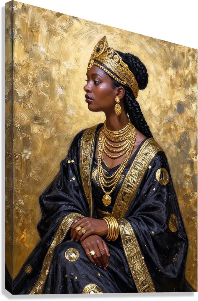 BLACK QUEEN Canvas Print