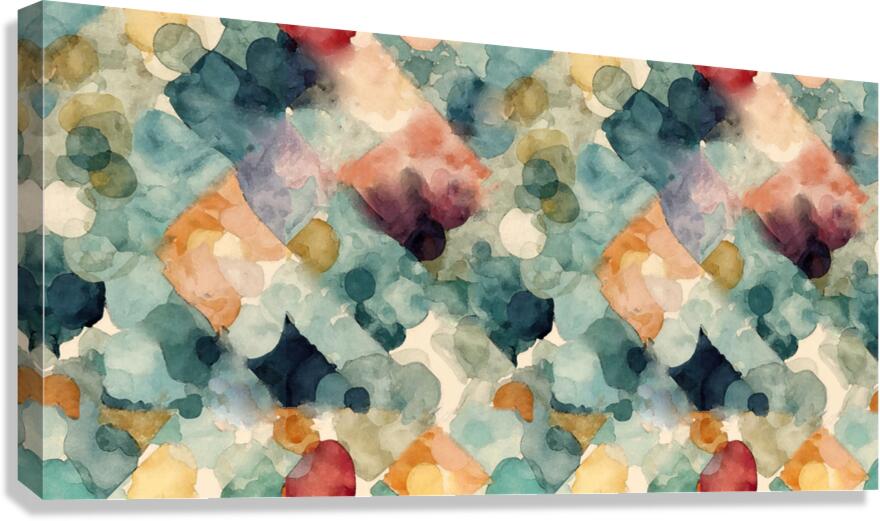 SEAMLESS ABSTRACT HORIZONTAL PATTERN  Canvas Print