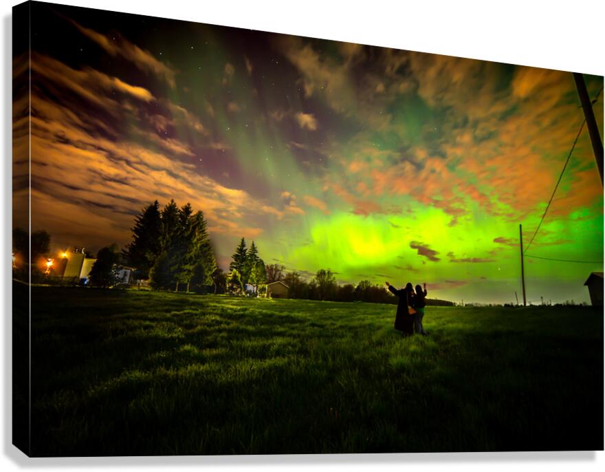 When the Sky Danced  Canvas Print