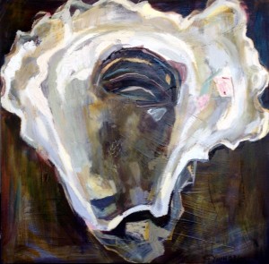 Square Louisiana Oyster with Purple