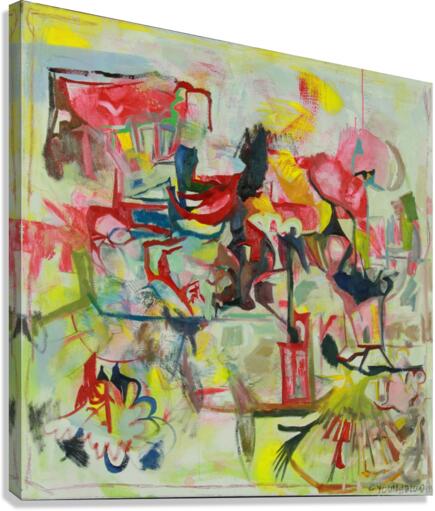 Recordslinger Abstraction Canvas Print