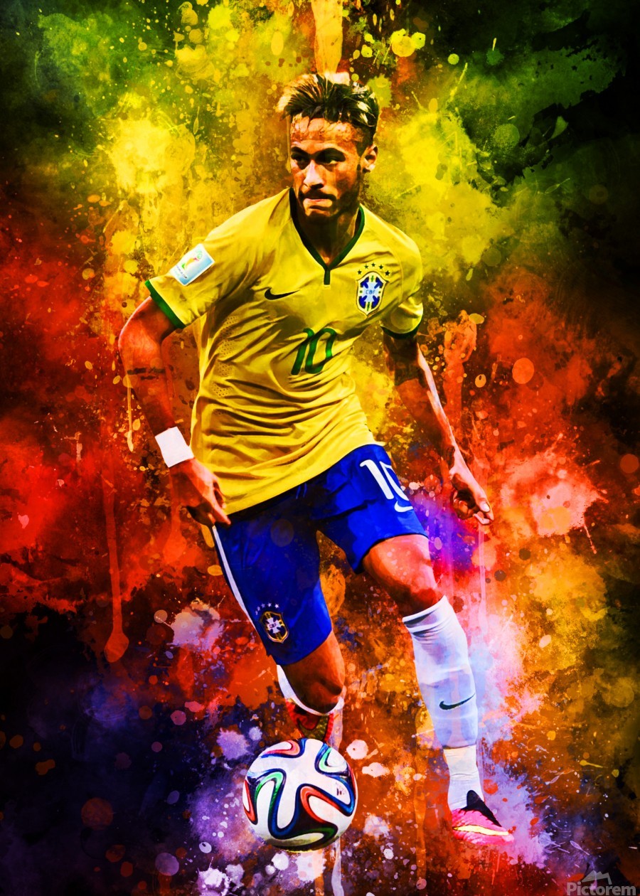Neymar Jr by Coolbits Artworks Wall Art