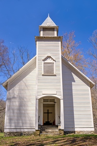Rustic White Chapel in Spring