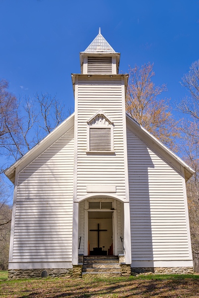 Rustic White Chapel in Spring by Lost on Walkabout