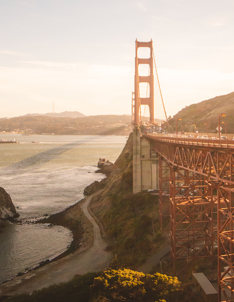 Golden Gate sunset Print