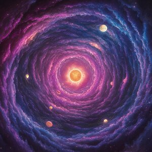 Cosmic Vortex: A Journey Through Space
