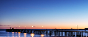The Avila Beach Pier at Sunset.
