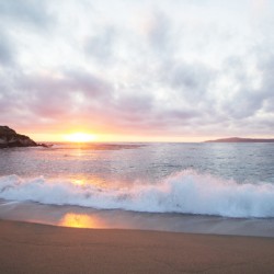 Pacific Coast Sunset at Monterey  California.