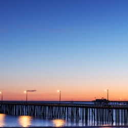 The Avila Beach Pier at Sunset.