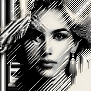Abstract Portrait Of A Woman