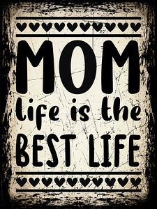 Mom Life is the Best Life: Vintage Mothers Day Printable Art 