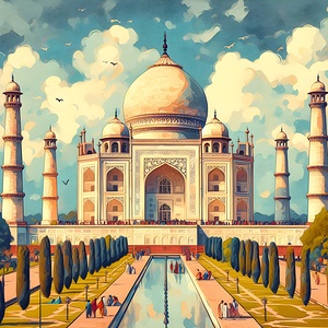 Taj Mahal Painting