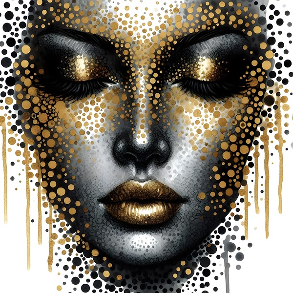 Beautiful Woman In Golden by Pro Designs 77