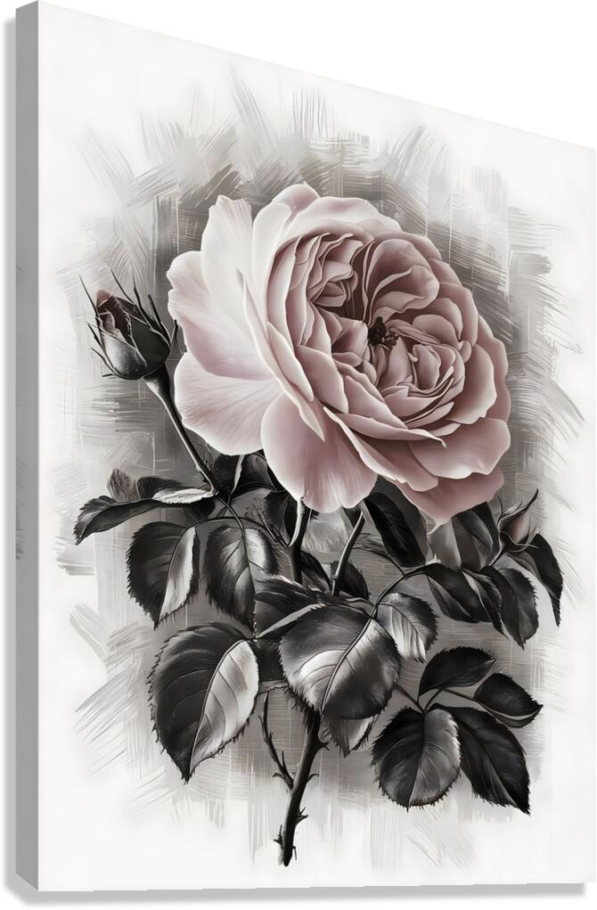 Abstract Rose Canvas Print