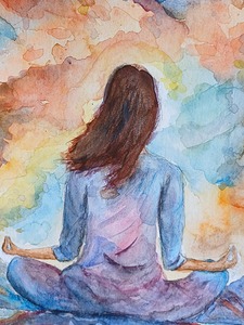 Meditating by Jorge Blues