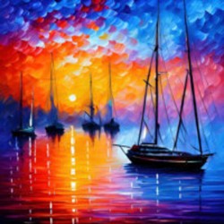  FishingAtSunrise onCanvas