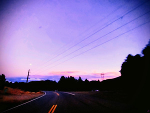 An Open Sky Where the Moon Dots the i